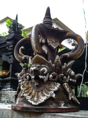 Endonezya, Bali 'de antik bir ilahın taş heykeli, Ağustos 2025  