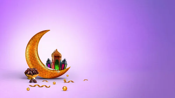 Концепция Eid Fitr Ramadan 2020 Датируется Традиционными Турецкими Фонарями Light — стоковое фото