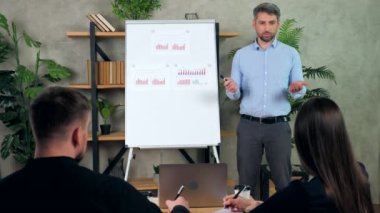 İşletme koçu çevrimdışı çalışanlara şirketin finansal okur yazarlığını anlatıyor