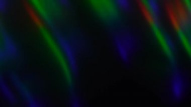 Gökkuşağı ışıkları karanlıkta parlıyor. Soyut Holiday Psychedelic Dijital Modern Neon Arkaplan. Dalga titreşimleri