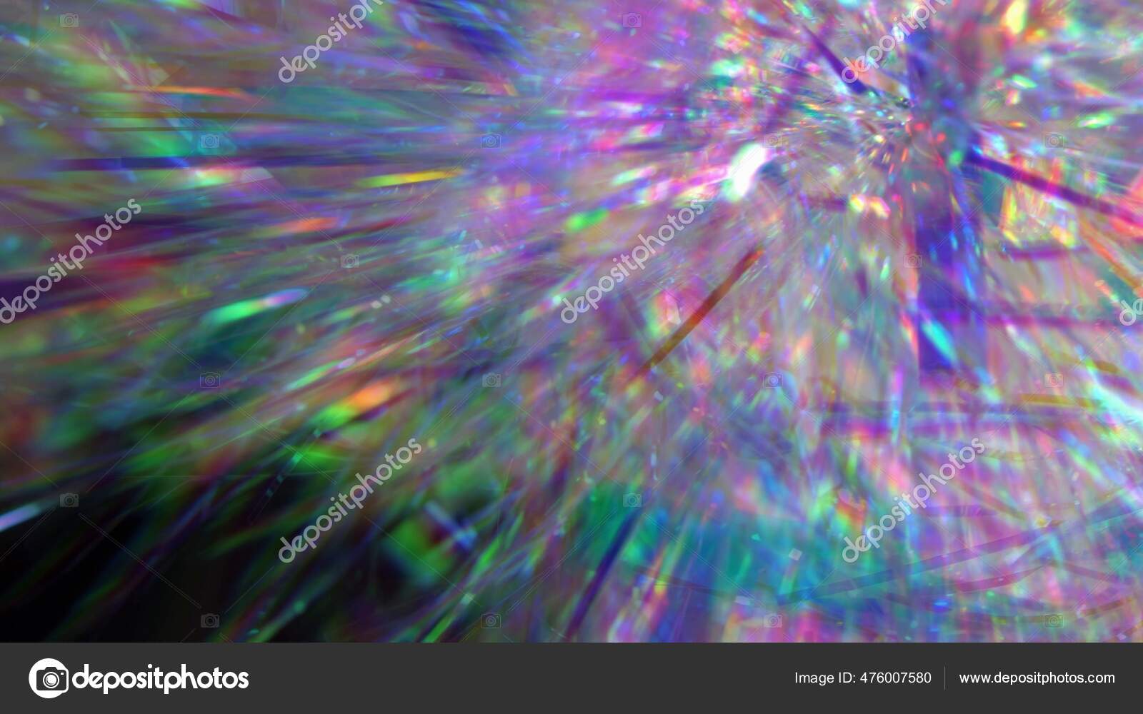 Cristal prisme réfraction de la lumière dans des couleurs vives