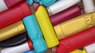 HDPE Plastic Bottles. Empty Cleaning and Shampoo Bottles, Detergent, Beauty Products