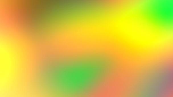 Luce sfumata verde arancio giallo. Sfondo sfocato astratto in movimento con transizioni di colore acido liscio — Video Stock