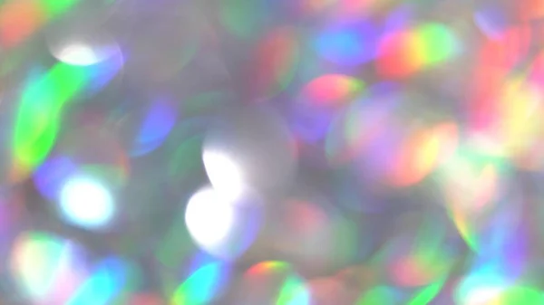 Μαλακό παστέλ νέον ροζ μπλε μωβ ουράνιο τόξο κρυστάλλινα φώτα bokeh. Πολυτελές υπόβαθρο για πάρτι. Θολή ολογραφικά φώτα διακοπών. Αφηρημένη επίδραση — Φωτογραφία Αρχείου