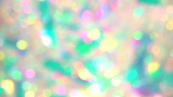 柔和的色彩艳丽的霓虹灯，粉色，茶色，银色水晶灯。奢华的背景模糊的全息假日灯。Posterized Abstract Effect — 图库照片
