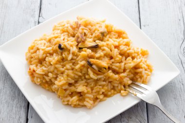 Risotto ile deniz ürünleri