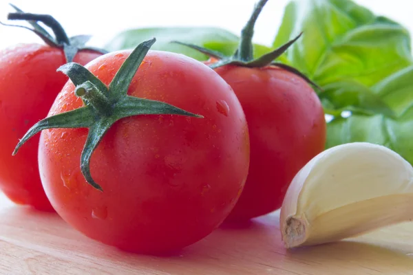 Bruschetta tasty  ingredients — Stock Photo, Image