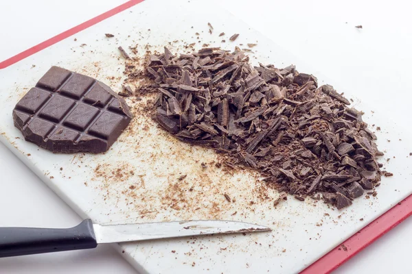 Dark chocolate crumble — Stock Photo, Image