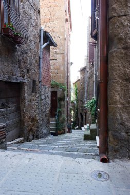 Pitigliano şehir Toskana İtalya