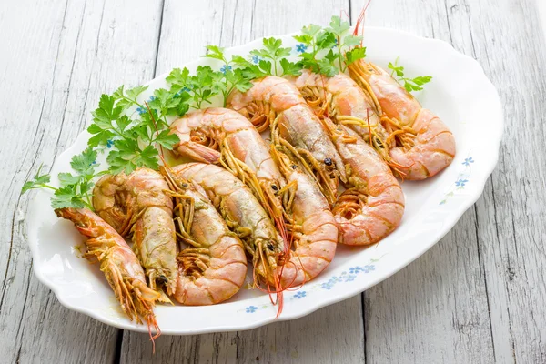 Gambas crudas sabrosas —  Fotos de Stock