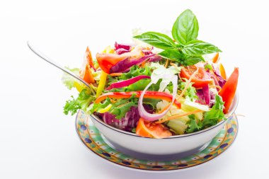 Lezzetli renkli sebze salatası