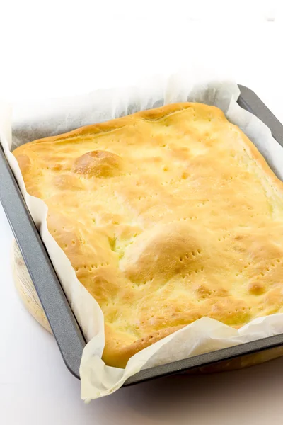 Focaccia pieczone w piekarniku — Zdjęcie stockowe