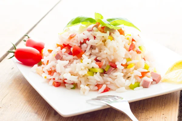 Rice Salad closeup view — Stock Photo, Image
