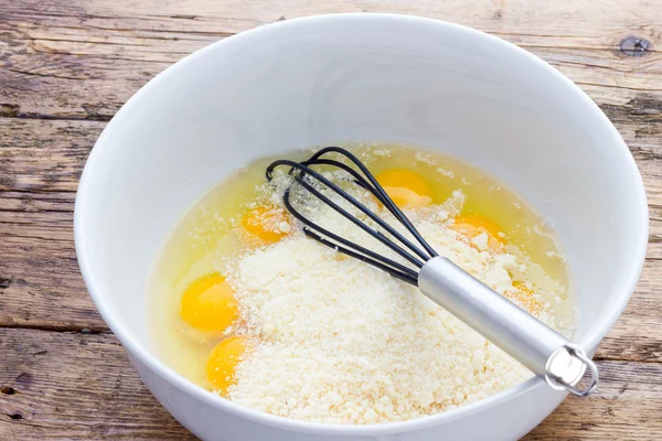 Passatelli koken weergave — Stockfoto