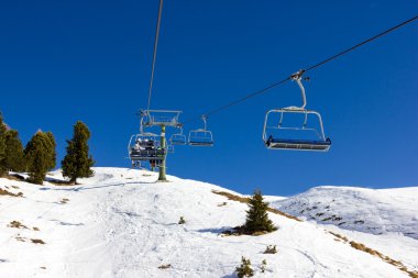 Kayak chairlifts görünümü