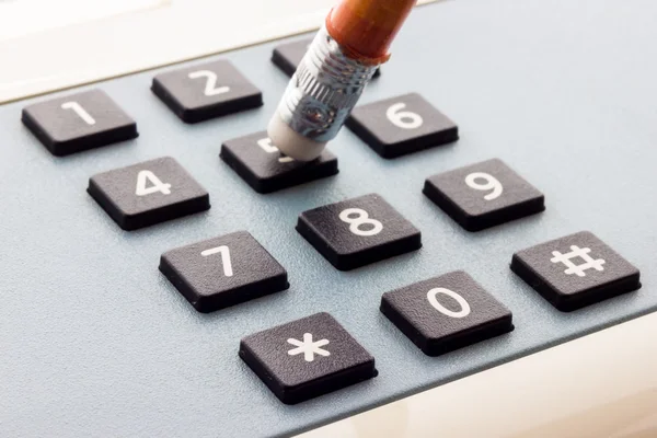 Telephone keyboard closeup — Stock Photo, Image