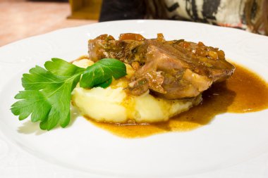 Patates püresi ile et
