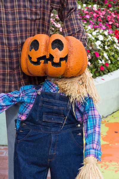 Pomarańczowe dynie halloween party — Zdjęcie stockowe