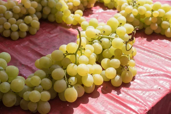 White Grapes Catania Market — Stock Photo, Image