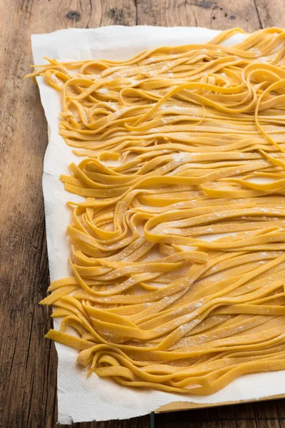 Bolognai Eredeti Házi Tagliatelle Tészta — Stock Fotó