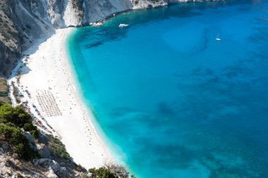 Kefalonia 'daki Mirtos Sahili Yunanistan