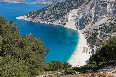 Kefalonia 'daki Mirtos Sahili Yunanistan