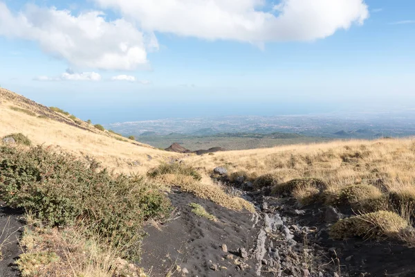 Etna Manzarası Catania Sicilya Talya — Stok fotoğraf