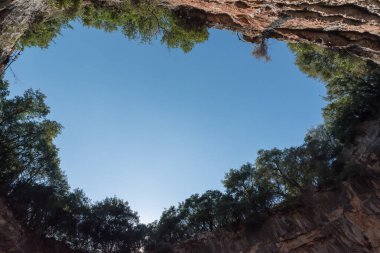 Yunanistan 'da Kefalonia' daki Melissani mağarası