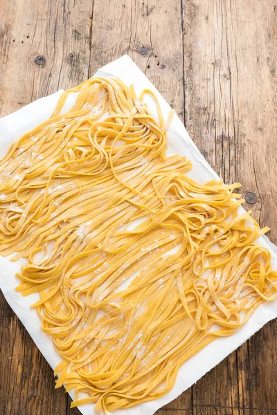 Bolognai Eredeti Házi Tagliatelle Tészta — Stock Fotó