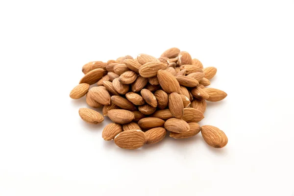 Almonds White Background — Stock Photo, Image