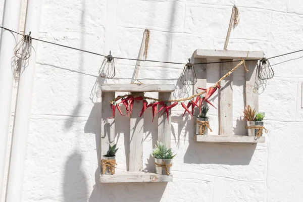 Alberobello Puglia Trulli Panorama — Stock fotografie