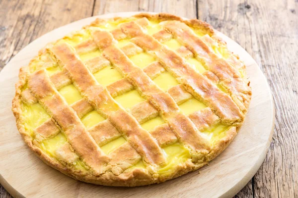 Tasty Beautiful Homemade Cream Tart — Stock Photo, Image