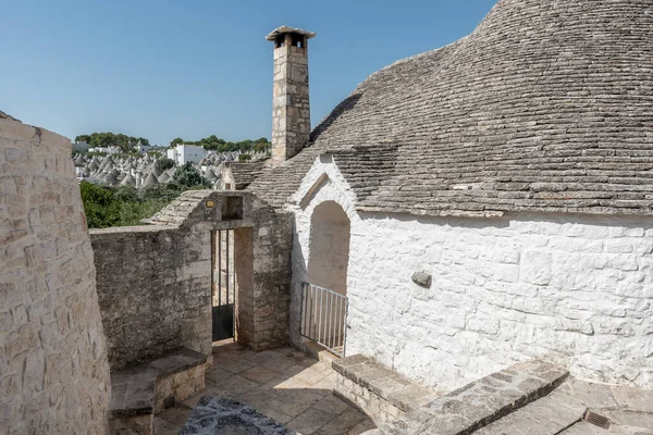 Alberobello Puglia Trulli Panorama — Foto Stock