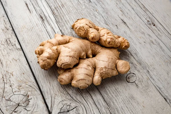 Gesunde Ingwerwurzel Aus Nächster Nähe — Stockfoto