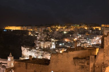 Matera Basilicata sokakları panorama