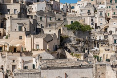 Matera Basilicata sokakları panorama