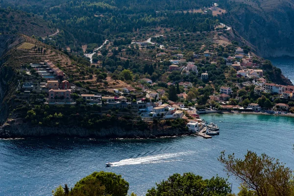 Cidade Assos Kefalonia Grécia — Fotografia de Stock