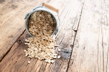 Küçük organik yulaf lapaları