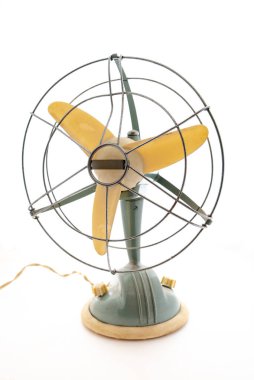 fan beyaz üzerine izole