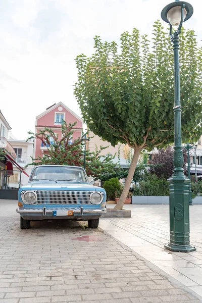 Ročník Auto Přední Pohled — Stock fotografie