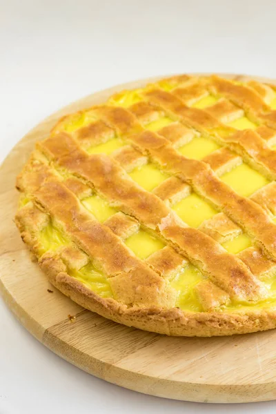 Tasty Beautiful Homemade Cream Tart — Stock Photo, Image