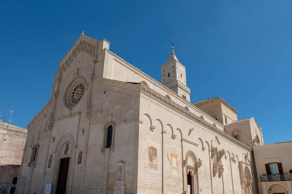 Matera Basilicata Calles Panorama — Foto de Stock