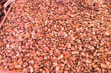 Pazarda pembe yumuşakçalar