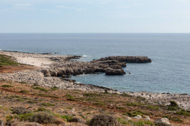 Jagged coast of the island of Kefalonia clipart