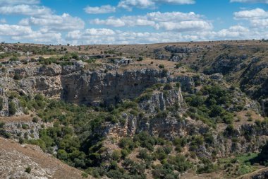 Matera Basilicata sokakları panorama