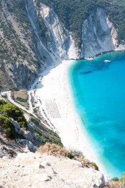 Kefalonia 'daki Mirtos Sahili Yunanistan