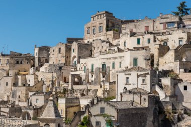 Matera Basilicata sokakları panorama
