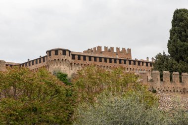 Gradara şehrinin manzarası