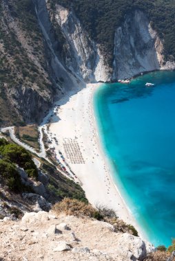 Kefalonia 'daki Mirtos Sahili Yunanistan