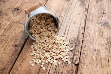 Küçük organik yulaf lapaları